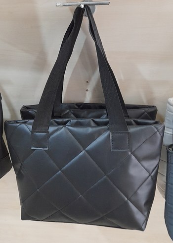 Siyah Fermuarlı Kadın Omuz Çantası - Görsel 2