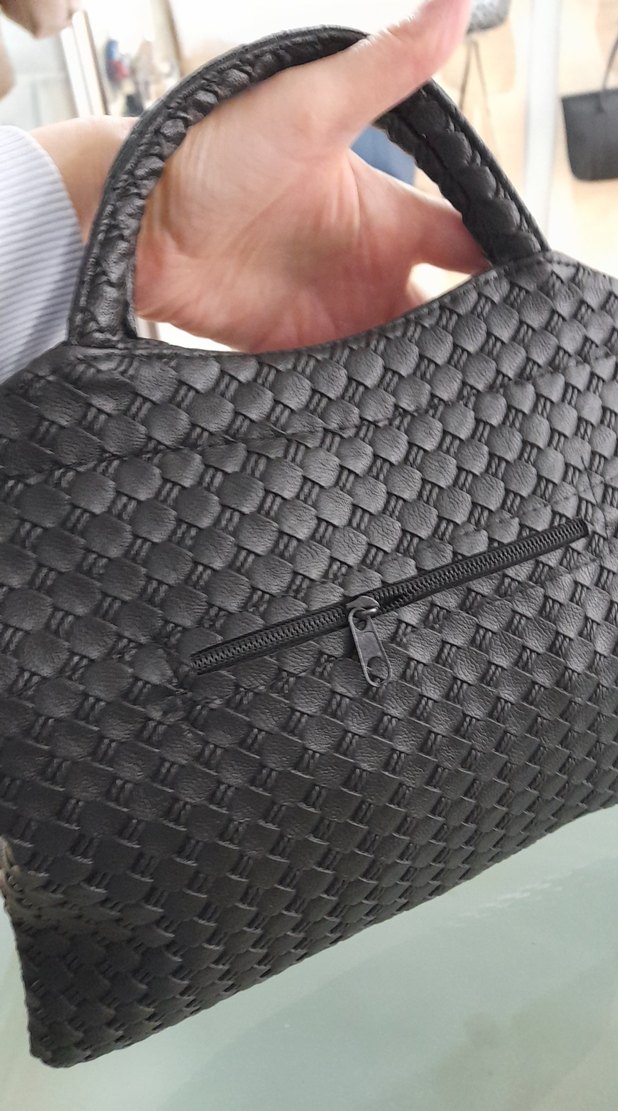 Siyah Kadın Günlük Örgü Çanta - Görsel 3