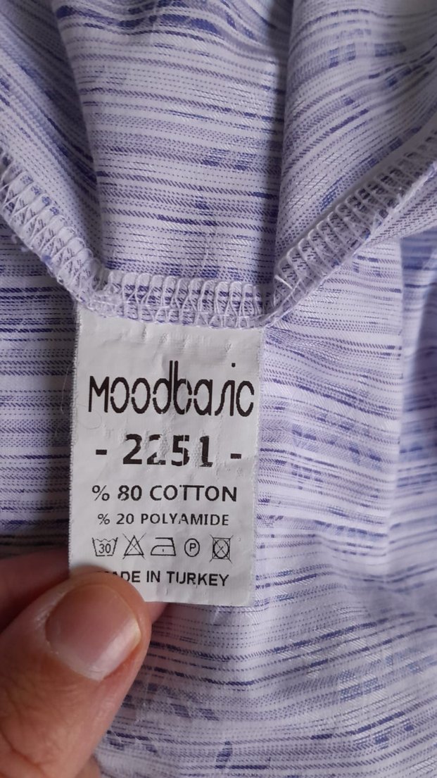 Mavi, Uzun Kollu, Düğmeli Keten Gömlek - Görsel 4