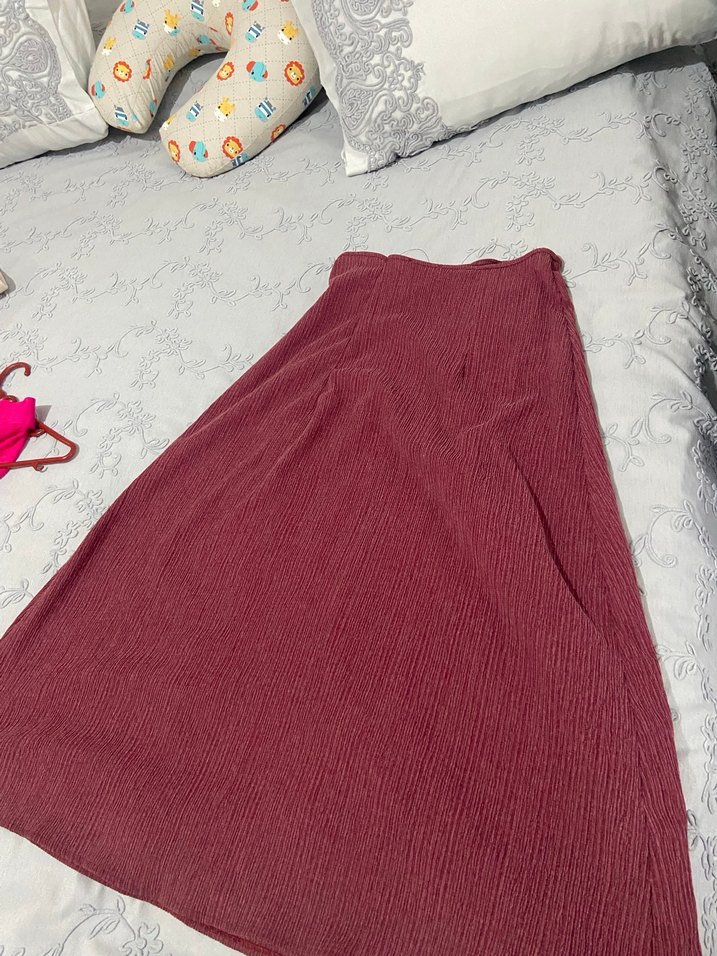 Bordo Kadın Triko Uzun Kollu Kazak - Görsel 4