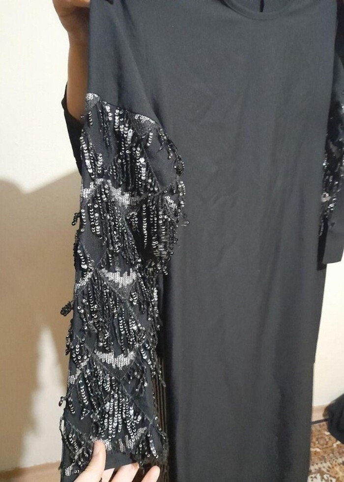 Tesettür karışık abiye  - Görsel 2