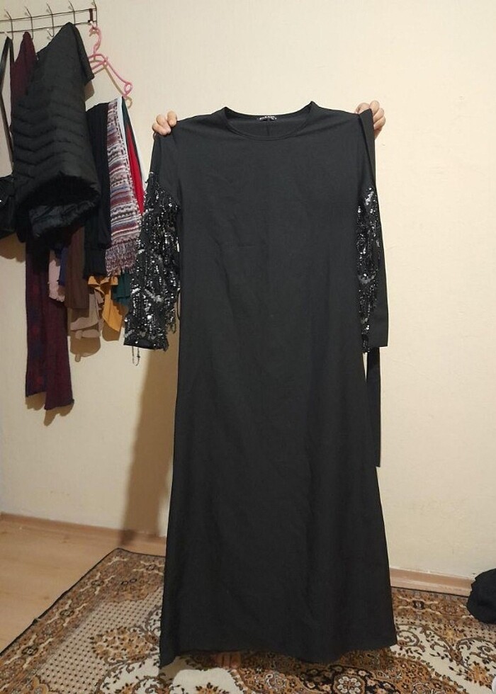 Tesettür karışık abiye  - Görsel 3