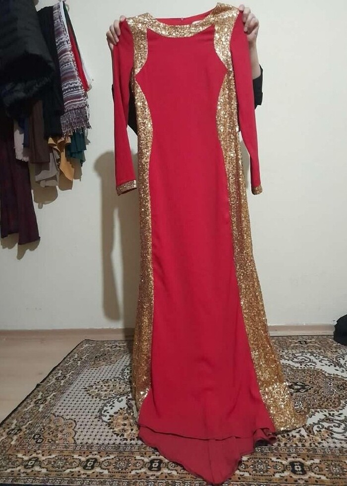 Tesettür karışık abiye  - Görsel 4