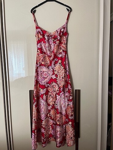 Vintage saten elbise