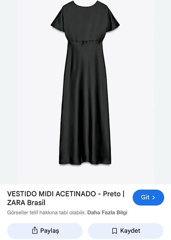 Zara Saten elbise - Görsel 2