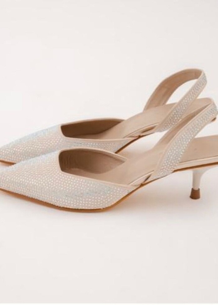 Taşlı topuklu ayakkabı - Görsel 2