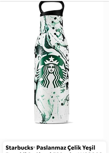 Beyaz Starbucks Termos - Görsel 4