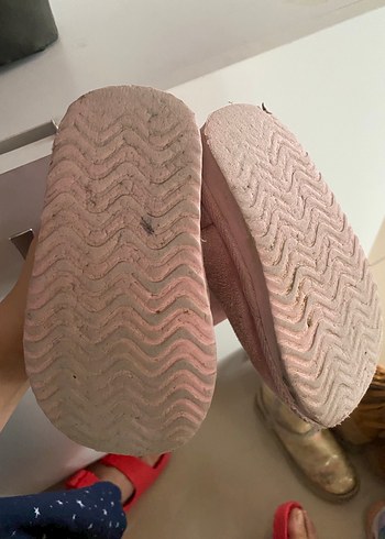 H&M Pembe Süet Kürklü Kız Botları