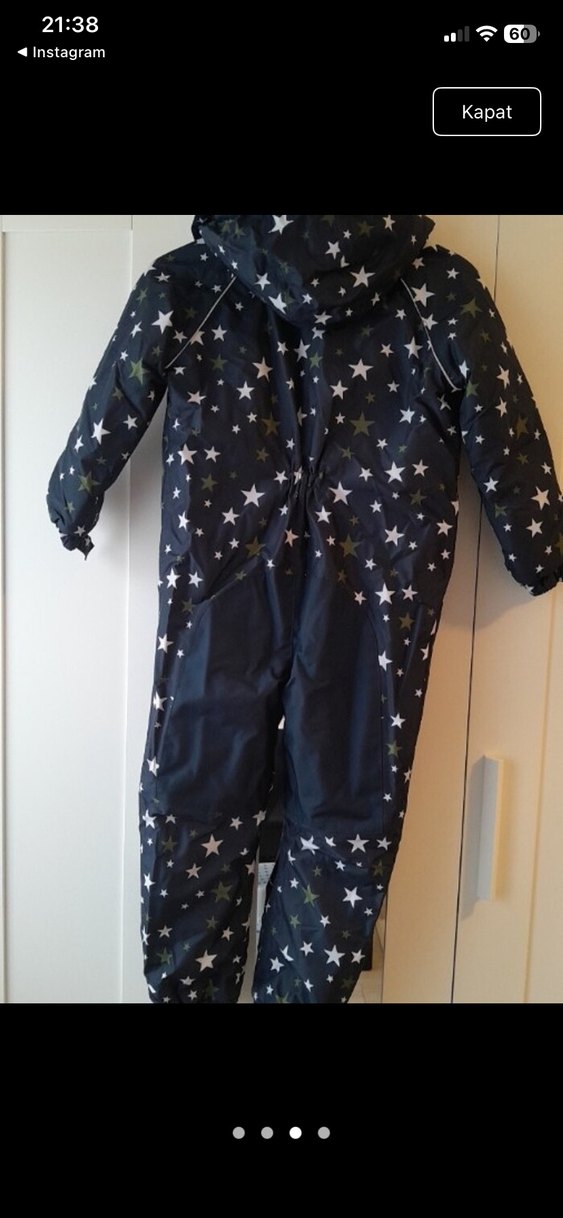 Erkek cocuk Yıldız Desenli Kar Tulumu - Görsel 3