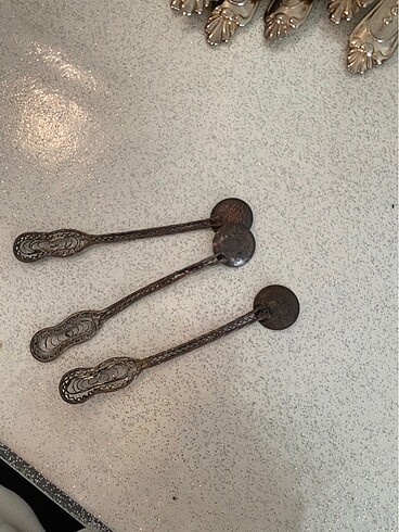 American Vintage Osmanlı antika çay kaşıkları