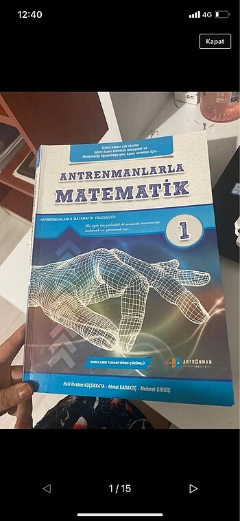 antrenmanla matematik 1 kitabı