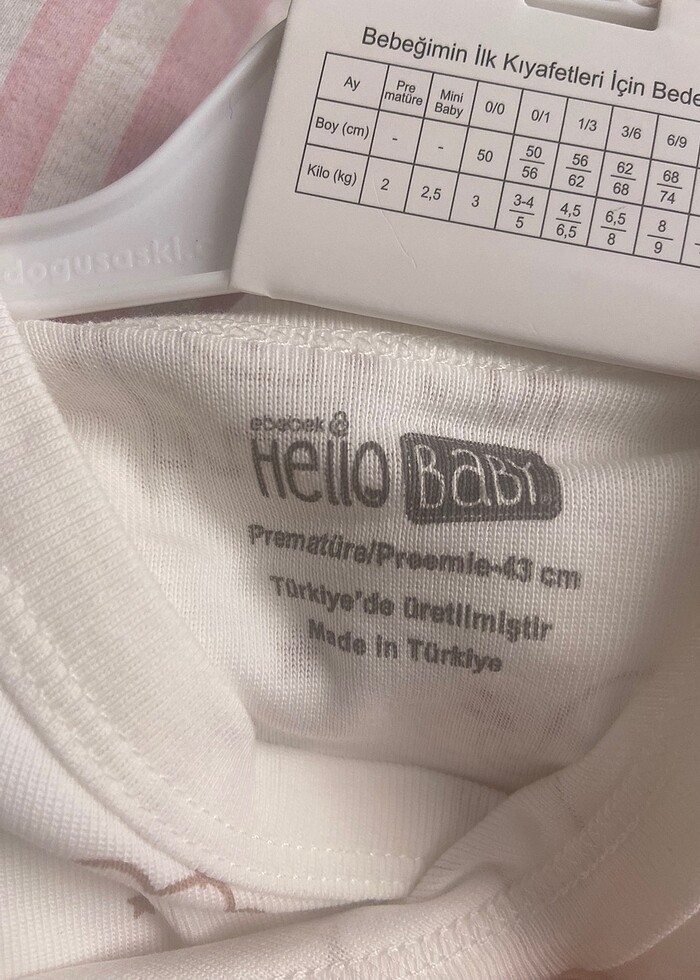 yeni doğan bebek kıyafeti set - Görsel 3