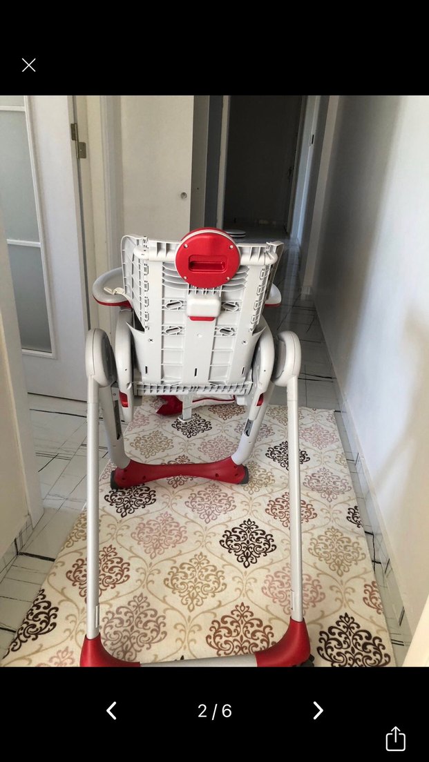 Chicco marka Gri Ayarlanabilir Bebek Mama Sandalyesi - Görsel 2