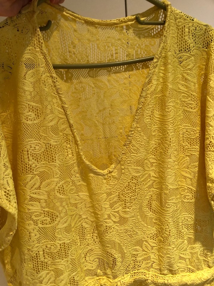 Sarı Uzun Bohem Kadın Elbise - Görsel 3