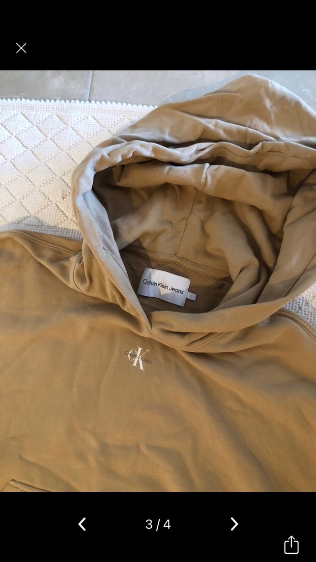 Orjınal bej Kapüşonlu Jogger Takım - Görsel 2