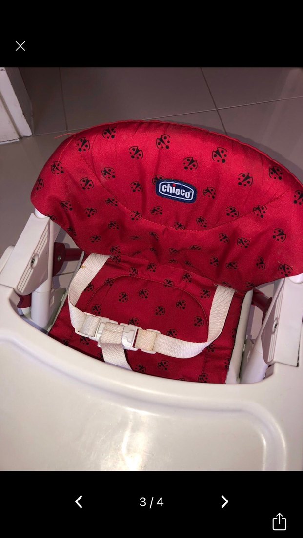 Kırmızı Chicco Bebek Mama Sandalyesi - Görsel 2