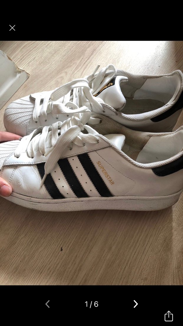 Beyaz Adidas Bağcıklı Spor Ayakkabı - Görsel 2