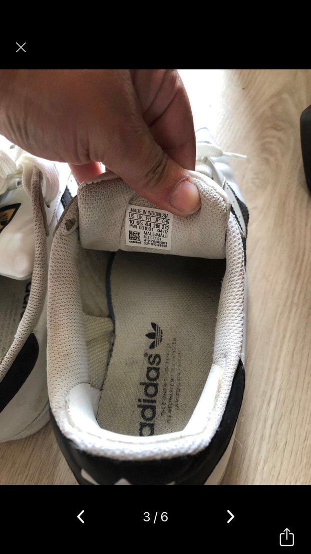 Beyaz Adidas Bağcıklı Spor Ayakkabı - Görsel 3