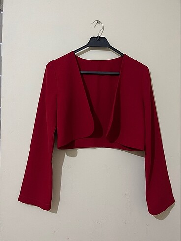 Kırmızı blazer