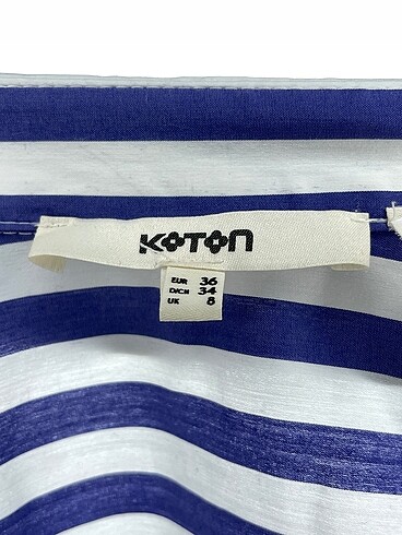 36 Beden mavi Renk Koton Gömlek %70 İndirimli.