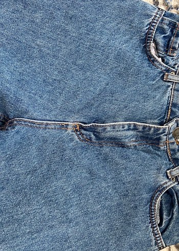 Armalife Kadın Mavi Denim Salaş Midi Boy Jean