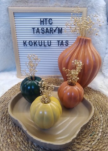 Beden Pastel Renkli Seramik Vazolar Seti