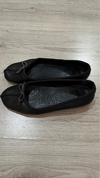 Clarks CLARKS MARKA SİYAH GERÇEK DERİ BABET