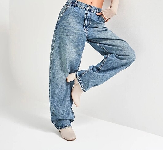 Diğer Its Basic Fit Bol Kesim Denim Pantolon
