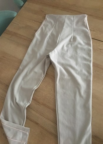Paris Hilton Beyaz Midi Kadın Kumaş Pantolon