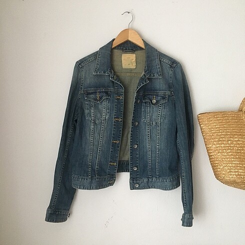 H&M H&M VİNTEGA KOT CEKET