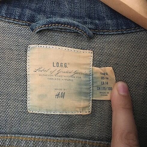 l Beden H&M VİNTEGA KOT CEKET