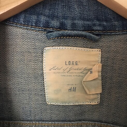 l Beden yeşil Renk H&M VİNTEGA KOT CEKET