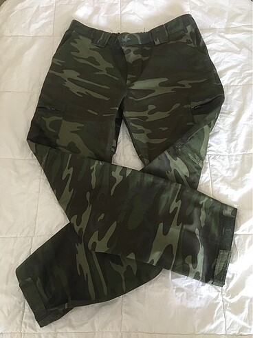 Zara KAMUFLAJ KARGO PANTOLON