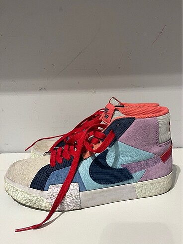 40 Beden çeşitli Renk Nike Blazer Mid Mosaic Orjinal Koleksiyon Ayakkabı