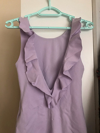 Zara lila elbise 