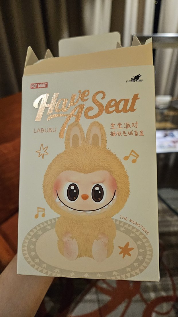orijinal popmart labubu have a seat hehe - Görsel 5
