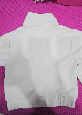 Beyaz fermuarlı çocuk Tommy jeans - Görsel 5