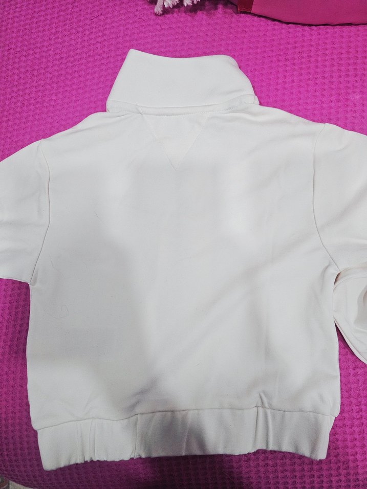 Beyaz fermuarlı çocuk Tommy jeans - Görsel 5