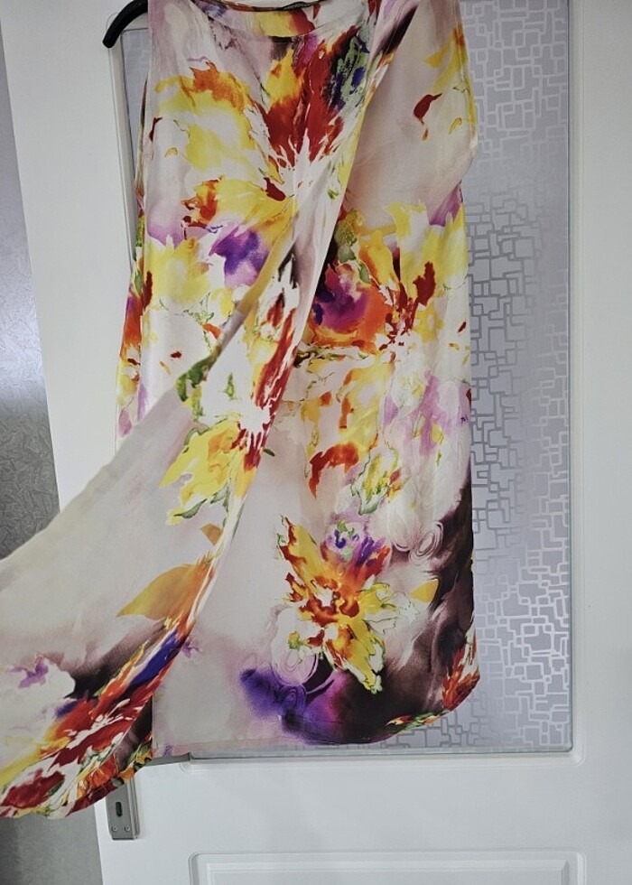 İpek saten elbise - Görsel 3