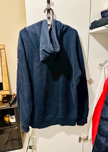 JEAN PAUL Mavi Baskılı Fermuarlı Erkek Polar Sweatshirt - Görsel 5