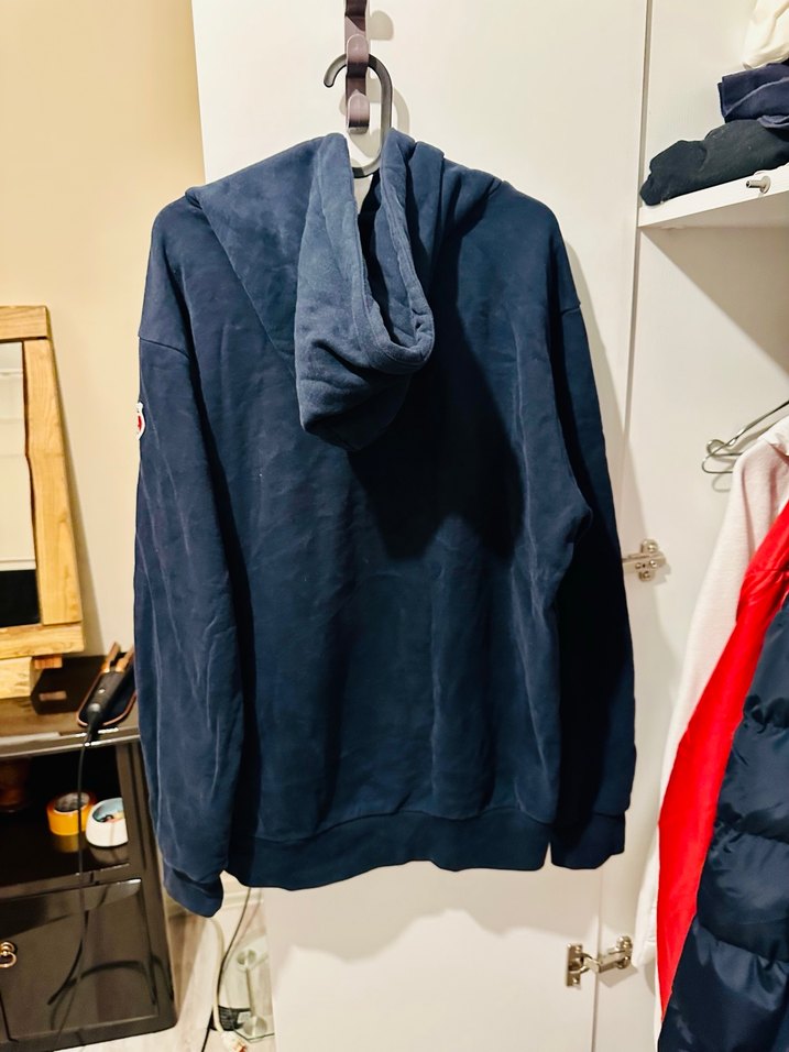 JEAN PAUL Mavi Baskılı Fermuarlı Erkek Polar Sweatshirt - Görsel 5