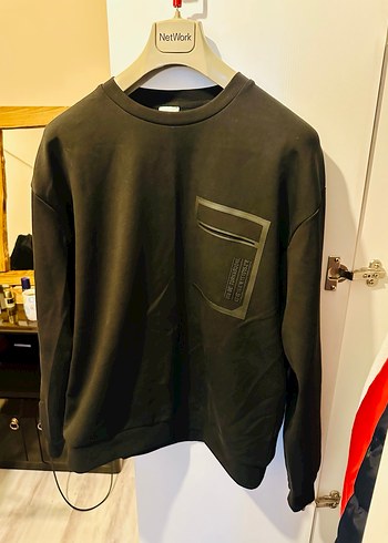 GMG FIRENZE Erkek Siyah Rahat Kesim Sweatshirt - Görsel 2