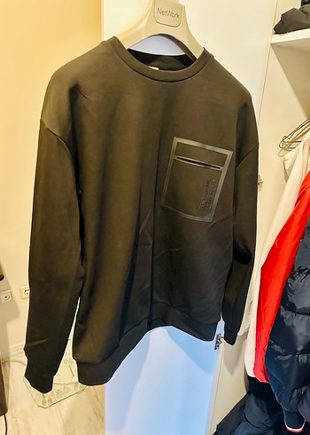 GMG FIRENZE Erkek Siyah Rahat Kesim Sweatshirt - Görsel 5