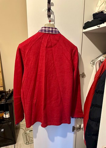 WALBUSCH Gri Yaka Detaylı Kırmızı Erkek SWEATSHIRT - Görsel 8