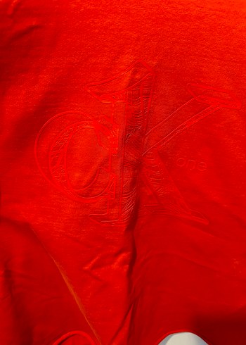 Calvin Klein Kırmızı Oversize Sweatshirt - Görsel 3