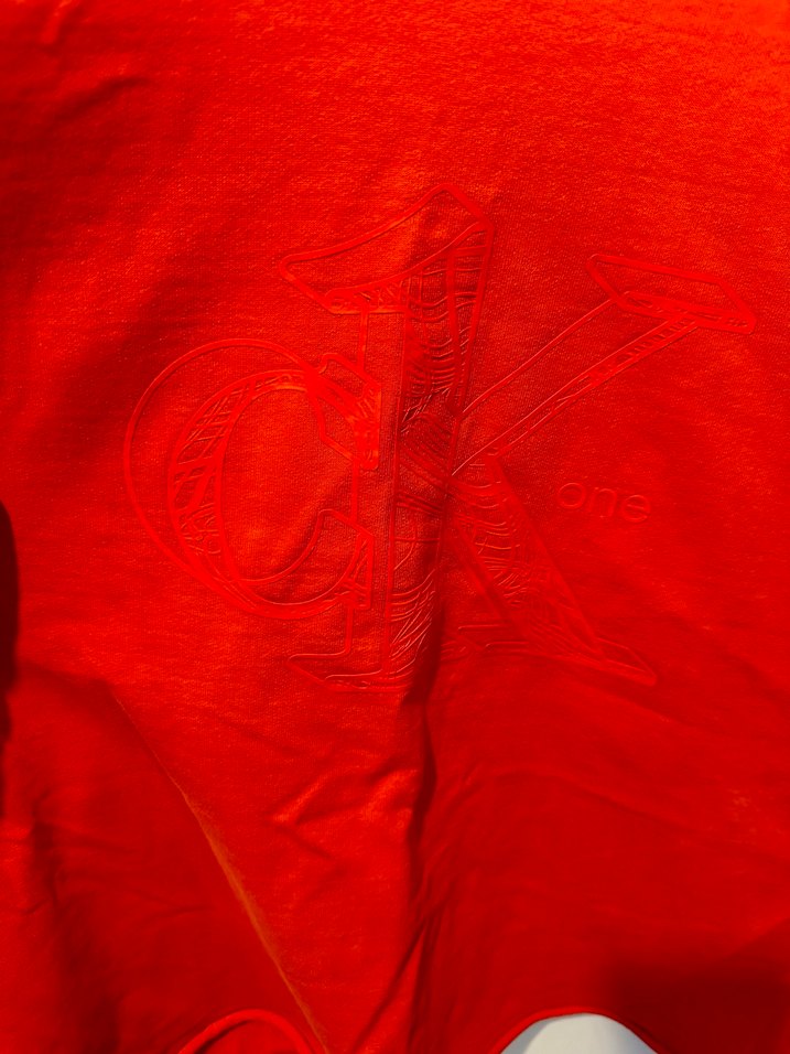 Calvin Klein Kırmızı Oversize Sweatshirt - Görsel 3