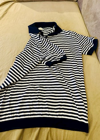 ALTINYILDIZ Erkek Lacivert Çizgili Polo Tişört - Görsel 3