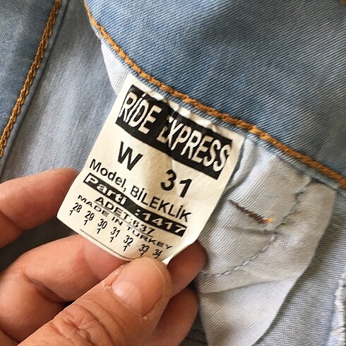 31 Beden kadın jean yeni etiketli
