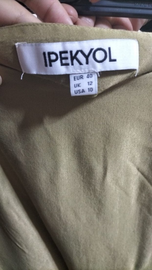 Bej Saten Uzun Salaş Etek - Görsel 3