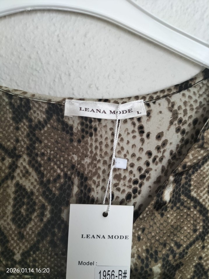 Bohem Yılan Desenli V Yakalı Kadın Gömlek - Görsel 4